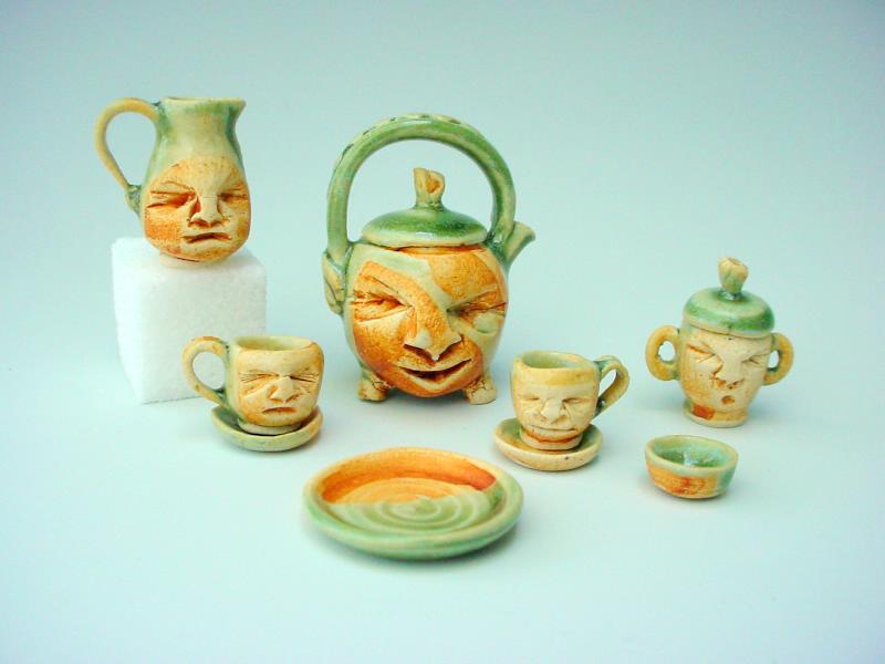Spot of tea: Hand thrown miniatures. 